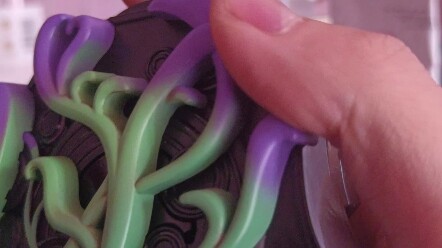 I gave the demon a translucent piece.