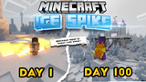 100 Hari di Minecraft Hardcore Ice Spike Only RTX Edition🔥