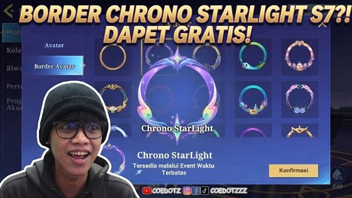 Pamer Border Chrono Starlight Season 7 Tampilan Profil Magic Chess GO:GO Jadi Makin Kece