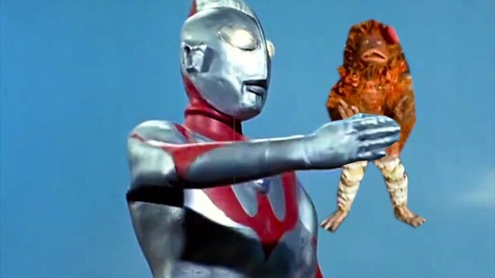 Ultraman, the villain of the universe, defeated Pigmon