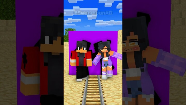 Aphmau Love Aaron or Not ? MINECRAFT - ANIMATION #funny #funnyshorts #aphmau #minecraftanimation