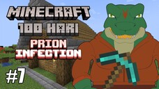 Masang Genteng Secepat Kilat! 100 Hari Terror Prion Infection di Minecraft Indonesia Episode 7