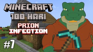 Masang Genteng Secepat Kilat! 100 Hari Terror Prion Infection di Minecraft Indonesia Episode 7