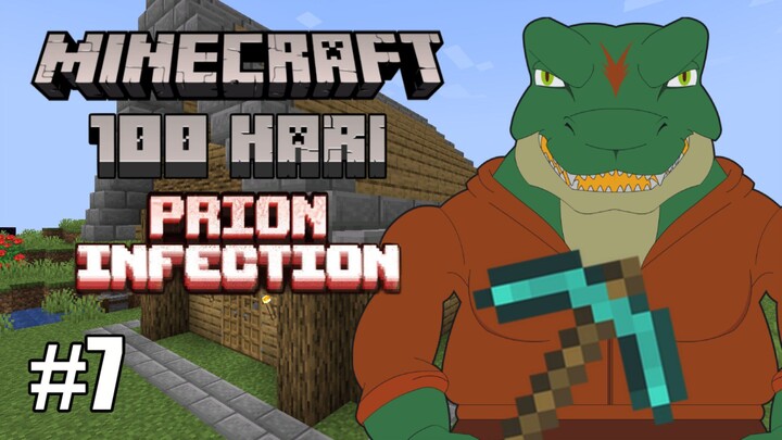 Masang Genteng Secepat Kilat! 100 Hari Terror Prion Infection di Minecraft Indonesia Episode 7