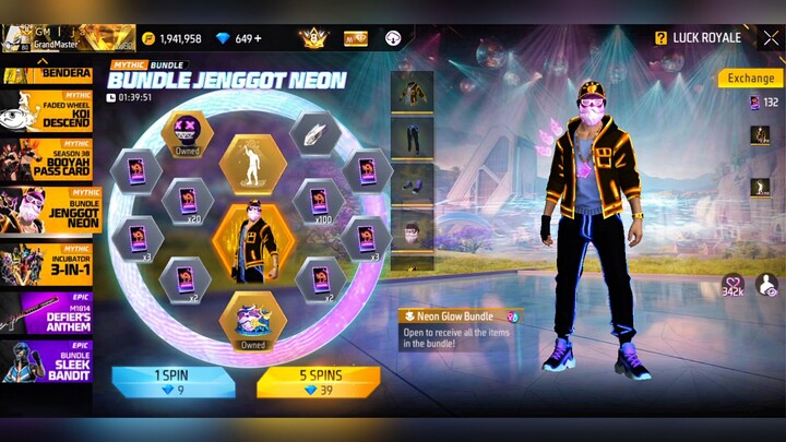 All in bundle jenggot Neon ff