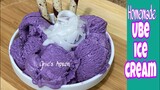 Homemade Ube Ice Cream