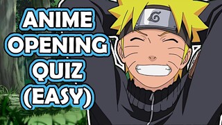 Anime Opening Quiz | Easy (50 Openings)