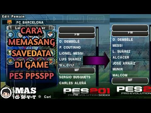 Cara Memasang Savedata PES PPSSPP