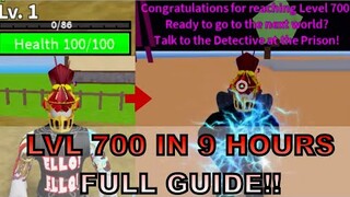 I reached lvl 700 in 9 hours|New account|12 minute Full Guide in Roblox Blox Fruits