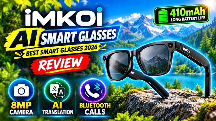 IMIKI AI Smart Glasses Review: 8MP Camera, AI Translation & Bluetooth Calls