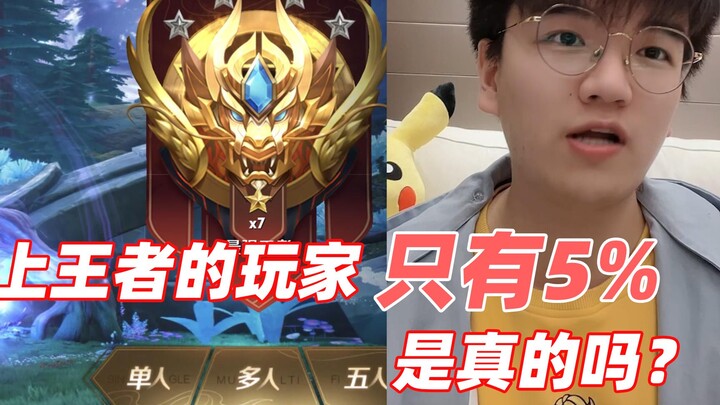 Data besar King of Glory: Hanya 5% pemain yang mencapai level King! Apakah ini benar?