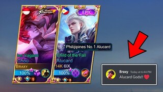 TOP GLOBAL ALUCARD MEET BRAXY (VICTORY OR DEFEAT)