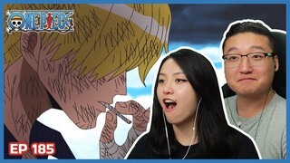 SANJI THE SACRIFICE | ONE PIECE Episode 185 Couples Reaction & Discussion