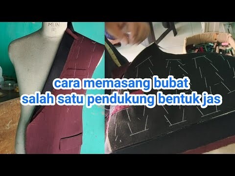 cara memasang bubat pada jas