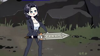 Episode 48 |. *tara yang lain bermain game dan menebas monster dengan pisau, protagonis mengguna