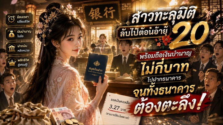 สาวทะลุมิติก ลับไปตอนอายุ 20 พร้อมถือเงินบำนาญไม่กี่บาทไปฝากธนาคาร จนทั้งธนาคารต้องตะลึง!