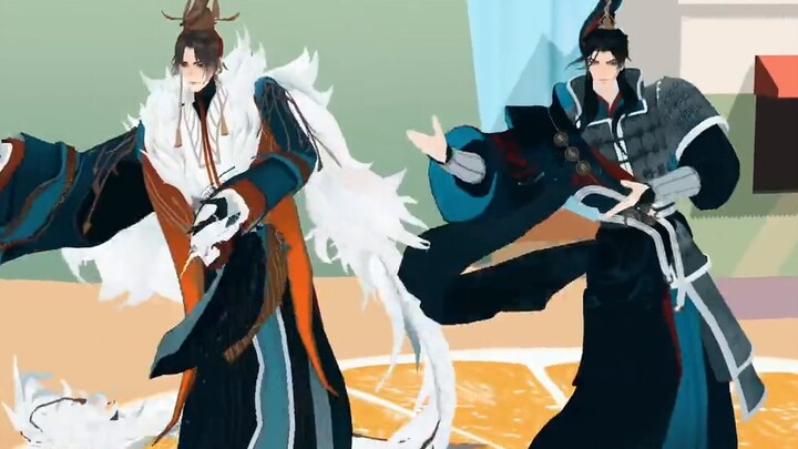 [Wangchuan MMD] Tarian persegi Ying Zheng dan Han Xin—Apel Kecil!
