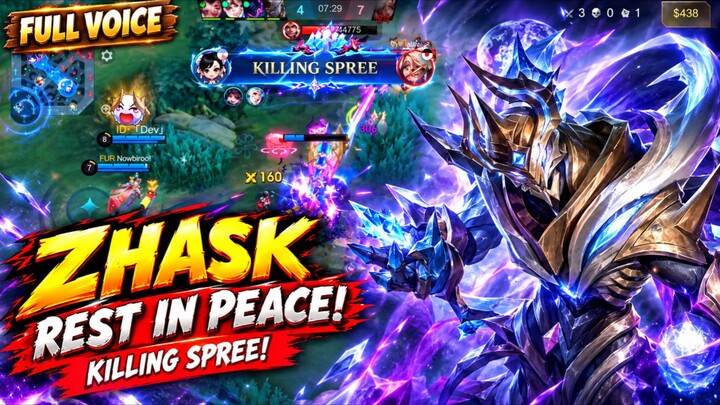 ZHASK MENGAMUK! KILLING SPREE BIKIN LAWAN REST IN PEACE 😱🔥 | MLBB