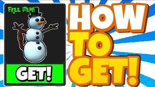 [FREE ITEM] HOW TO GET THE HOLIDAY SNOWMAN BACKPACK | Roblox