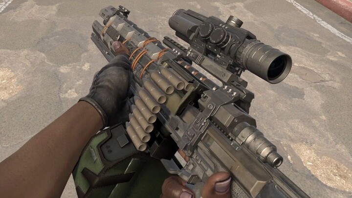 COD20 electromagnetic gun——Belt-type machine gun version