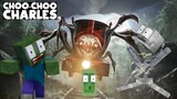 Monster School : choo choo charles challenge Horror & Funny PART 3 - Minecraft Animation