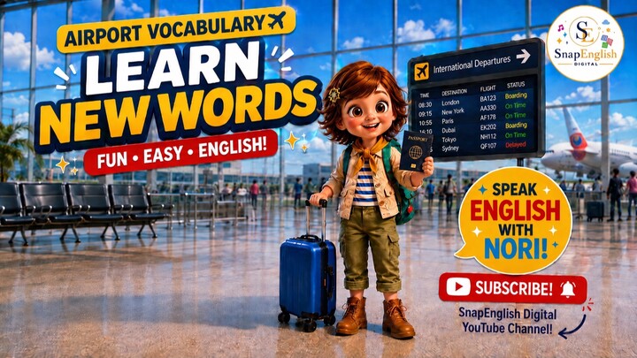 Travel/Airport Vocabulary | English words 💺 旅行/机场词汇 | 英语单词 ✈️