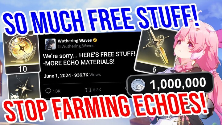 SO MUCH FREE STUFF! Buffed Echo Experience! Wuthering Waves