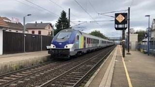 INCREDIBLE TRAIN HORNS AND FAST TRAINS! MY BEST TRAINSPOTTING SO FAR!! 5K SUBS SPECIAL: ERSTEIN SNCF
