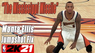 Monta Ellis Jumpshot Fix NBA2K21 with Side-by-Side Comparison