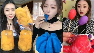 Thánh Ăn Đá Lạnh Như Ăn Kẹo Ngọt, Ăn Trái Cây Bộc Chocola - ASMR Ice Crunchy Eating sound#14