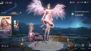 Liên Quân Mobile - Review Skin Lauriel Hoa Khôi Giáng Sinh