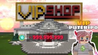 🔴BUY EVERYTHING IN PUTERIPO'S VIP SHOP!😍-BLOCKMAN GO SKYBLOCK