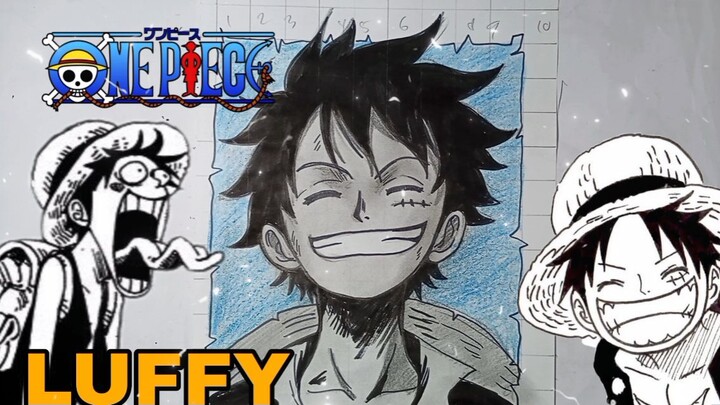 menggambar luffy one piece