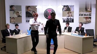 Don't laugh! EXO's Sehun and Jongin dancing together—truly like a big bad wolf and a little white sh