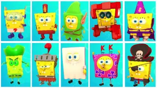 SpongeBob SquarePants The Cosmic Shake All Costumes