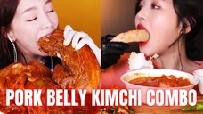 Best Satisfying ASMR Pork Belly Kimchi | Mukbang Highlights | Mukbang Compilation Eating Sound