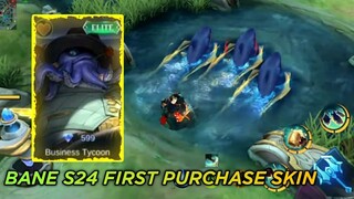 Upcoming Bane Business Tycoon S24 First Purchase Skin || Bane New Skin 2022 Mobile Legends || MLBB