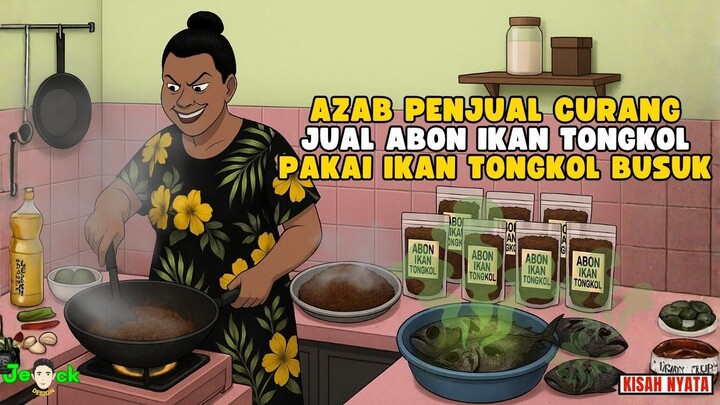 AZAB PENJUAL CURANG JUAL ABON IKAN TONGKOL PAKAI IKAN TONGKOL BUSUK  ANIMASI