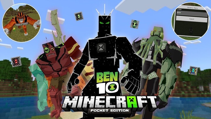 อัปเดตใหม่! AlienX และ วายร้ายสุดโกงมาแล้ว ใน Minecraft มือถือ?🔥 (Ben 10) | Minecraft รีวิว Addon