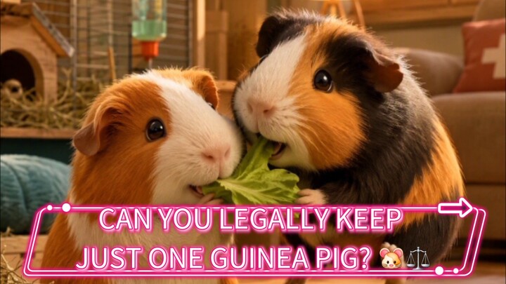 CAN YOU LEGALLY KEEP JUST ONE GUINEA PIG? 🐹⚖️