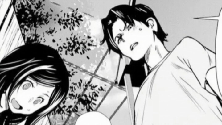 【?】The wife next door climbed over the wall, but got stuck by the thunder😭