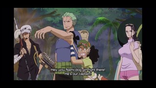 Usopp puppeteering Zoro