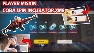SPIN SENJATA INCUBATOR XM8 TERBARU, WOW TAK KUSANGKA ENDINGNYA BEGINI FREE FIRE