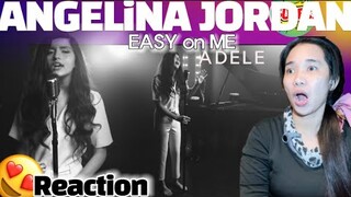 LOVELIEST VERSION!! EASY ON ME ADELE COVER ANGELINA JORDAN REACTION