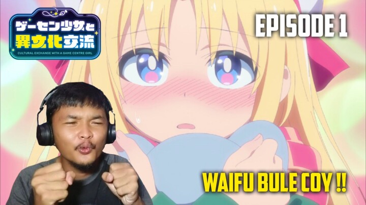 CINTAKU DI TEMPAT GAME | Game Center Shoujo to Ibunka Kouryuu Episode 1 REACTION INDO