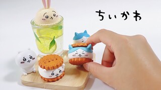 【 粘土 】『ちいかわ』な スイーツ作ってみた〜How to make "Chiikawa" snack time with polymer clay〜