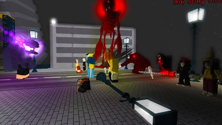 Roblox Thai Scary Stories 11 เรื่องเล่าผีไม่ไทย เหล่าผี(รวมฉันด้วย) vs คนสร้างแม็พ