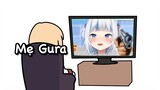 【Hololive Vietsub】Gura và việc gia đình xem stream