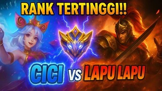 CICI VS LAPU LAPU | PERTARUNGAN EXP LANE RANK MYTHIC IMORTAL‼️