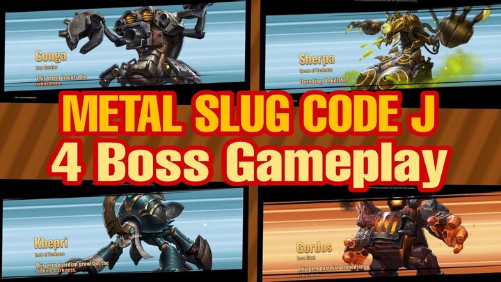 Metal Slug Code J: (Alpha Test) 4 BOSS GAMEPLAY.